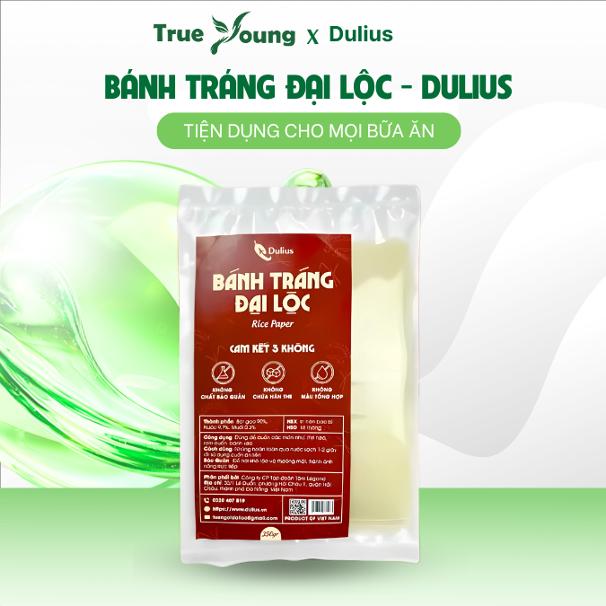 Bánh Tráng Đại Lộc - Dulius 200 gr Thơm Ngon – An Toàn – Tiện Dụng Cho Mọi Bữa Ăn.
