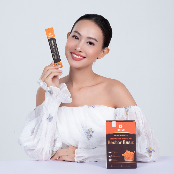 Nước nấm Đông trùng hạ thảo Hector Basic (10 gói x 25ml) hỗ trợ bồi bổ cơ thể