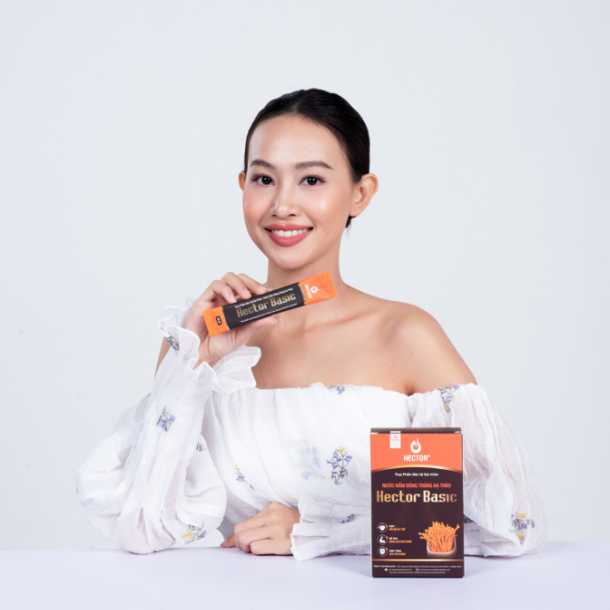 Nước nấm Đông trùng hạ thảo Hector Basic (10 gói x 25ml) hỗ trợ bồi bổ cơ thể