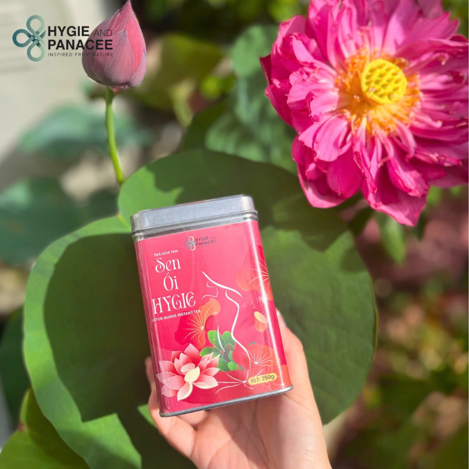 Trà Sen Ổi Hygie duy trì vóc dáng, hỗ trợ thanh lọc cơ thể hộp 250g