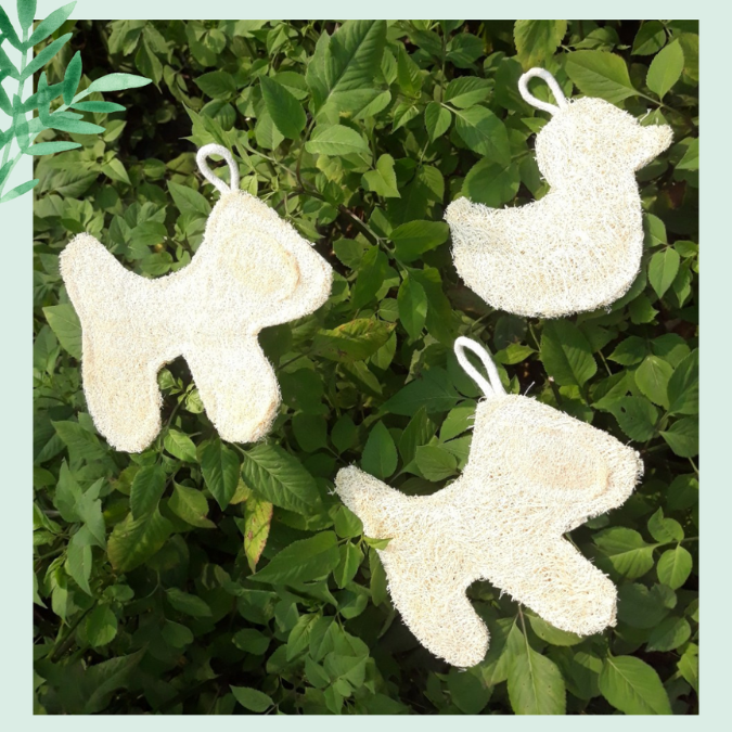 Đồ Chơi Xơ Mướp Mộc Xơ Cho Thú Cưng – Xơ Mướp Tự Nhiên