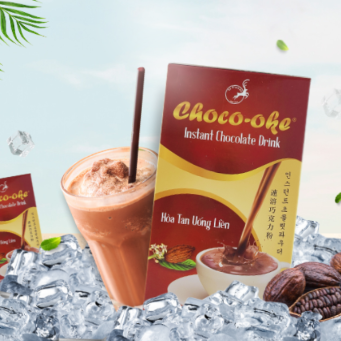 Socola Hòa tan Uống liền CHOCO-OKE, thơm béo chuẩn vị quán