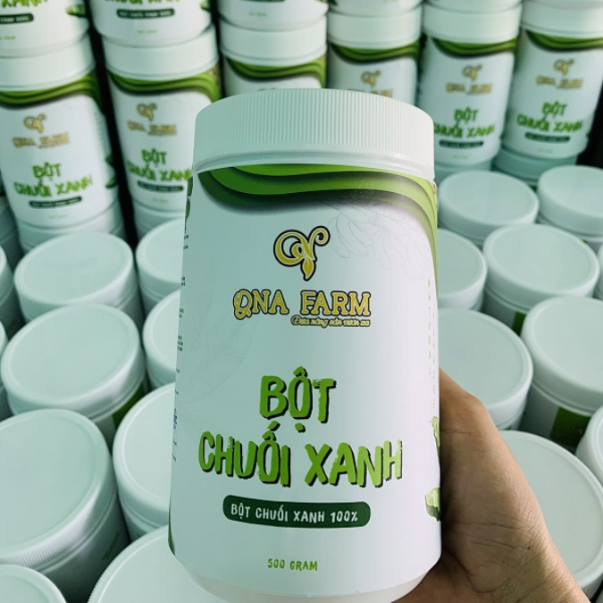 Bột Chuối Xanh Qna Farm, 100% Bột Chuối Rừng