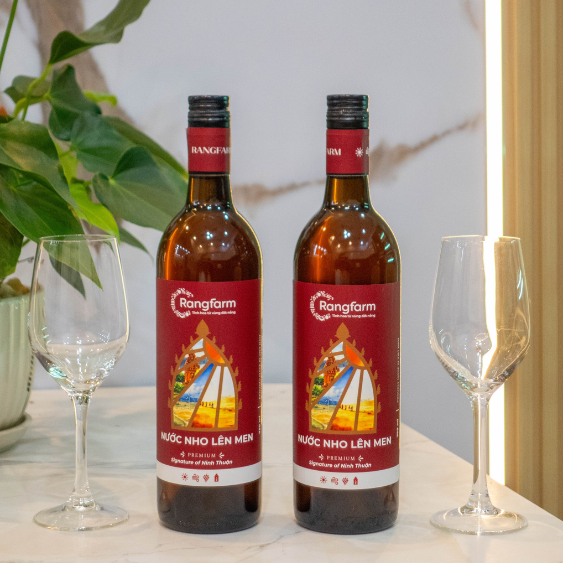 (SIÊU SALE CHUYỂN MÔ HÌNH) Nước Nho Lên Men Tự Nhiên Rangfarm, Dung Tích 750ml