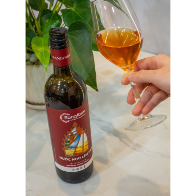 (SIÊU SALE CHUYỂN MÔ HÌNH) Nước Nho Lên Men Tự Nhiên Rangfarm, Dung Tích 750ml
