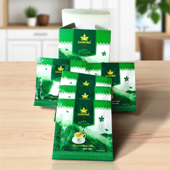 Trà Hòa Tan Sâm Ngọc Linh – Dưỡng chất từ núi rừng, sức khoẻ từ thiên nhiên