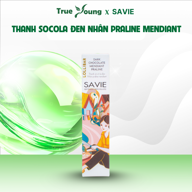 Thanh Socola Đen Nhân Praline Mendiant 30g
