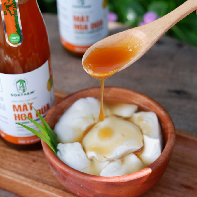 (GIẢM 15%) Mật hoa dừa cô đặc Organic Sokfarm, chỉ số đường huyết thấp
