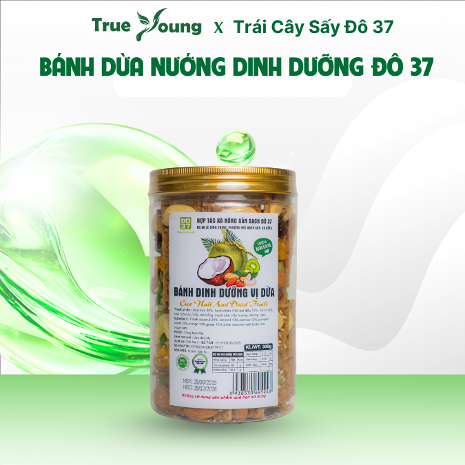 Bánh Dừa Nướng Dinh Dưỡng Đô 37 Ít Ngọt Thơm Ngon Bổ Dưỡng