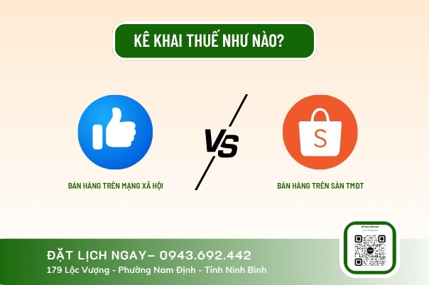 Kê khai thuế như nào khi bán hàng trên mạng xã hội và sàn thương mại điện tử?