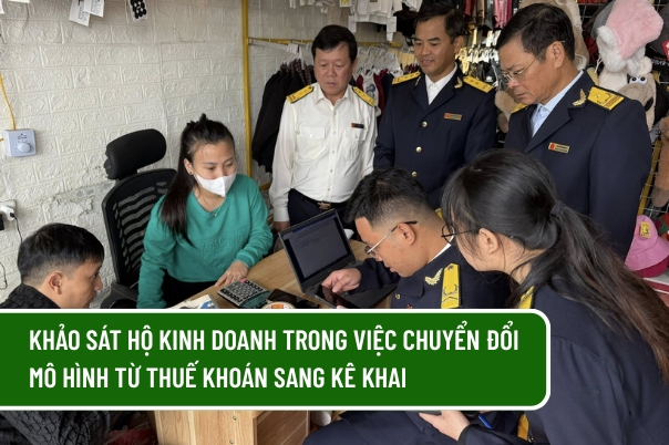Khảo sát hộ kinh doanh trong việc chuyển đổi mô hình từ thuế khoán sang kê khai