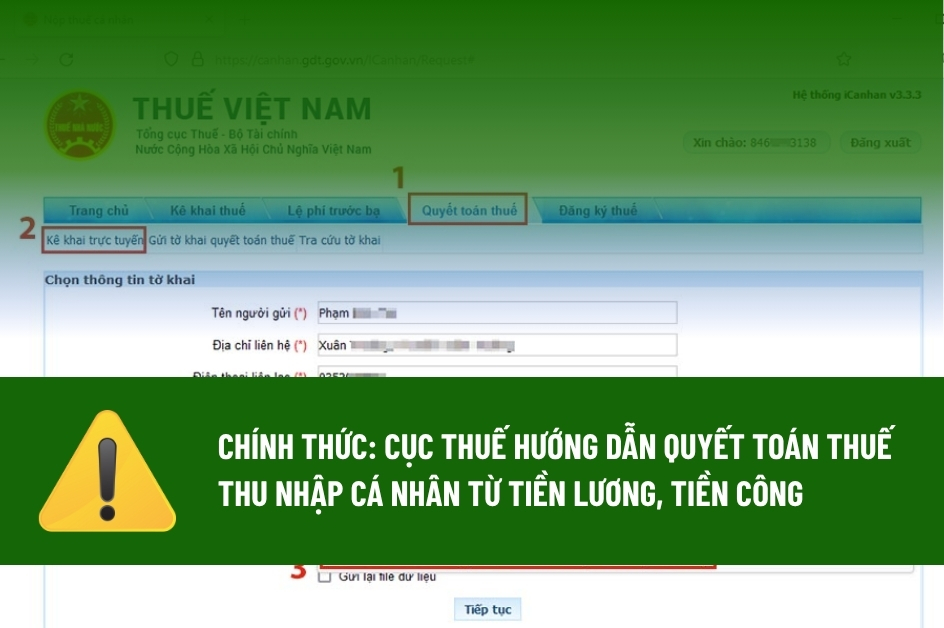 Chính thức: Cục thuế hướng dẫn quyết toán thuế thu nhập cá nhân từ tiền lương, tiền công