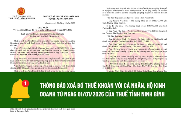 Thuế cơ sở 1 tỉnh Ninh Bình đồng hành cùng hộ kinh doanh trong đề án chuyển đổi mô hình và phương pháp quản lý thuế đối với hộ kinh doanh