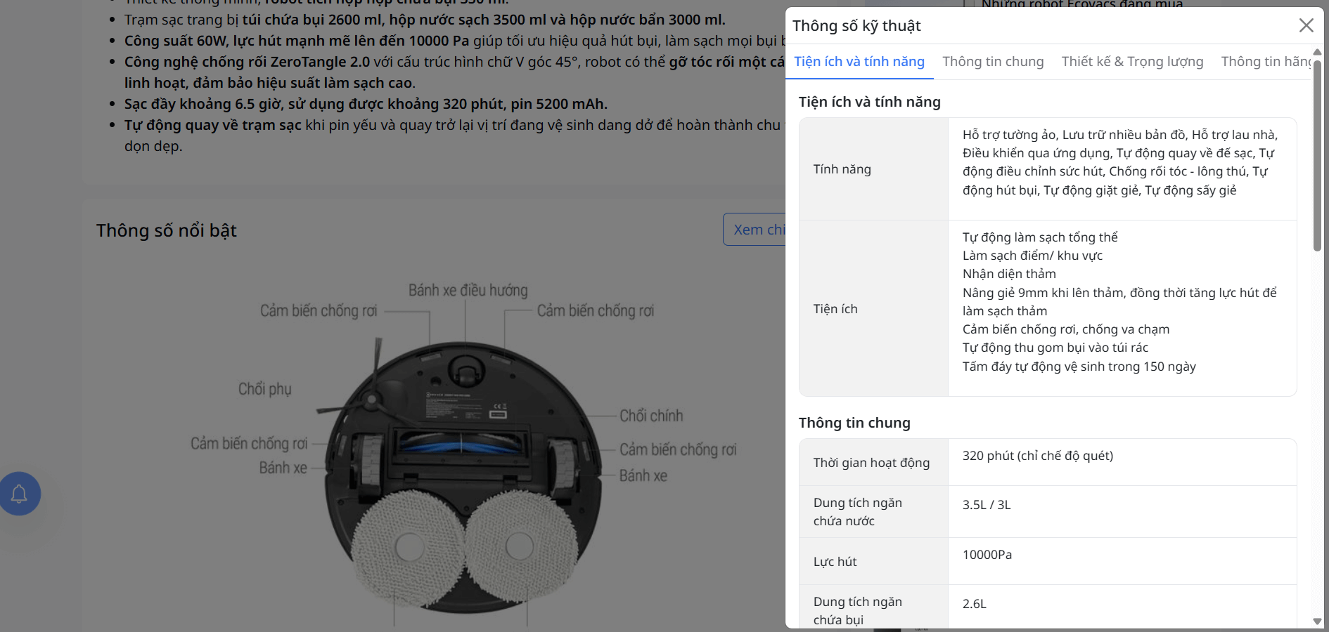Thông số kỹ thuật