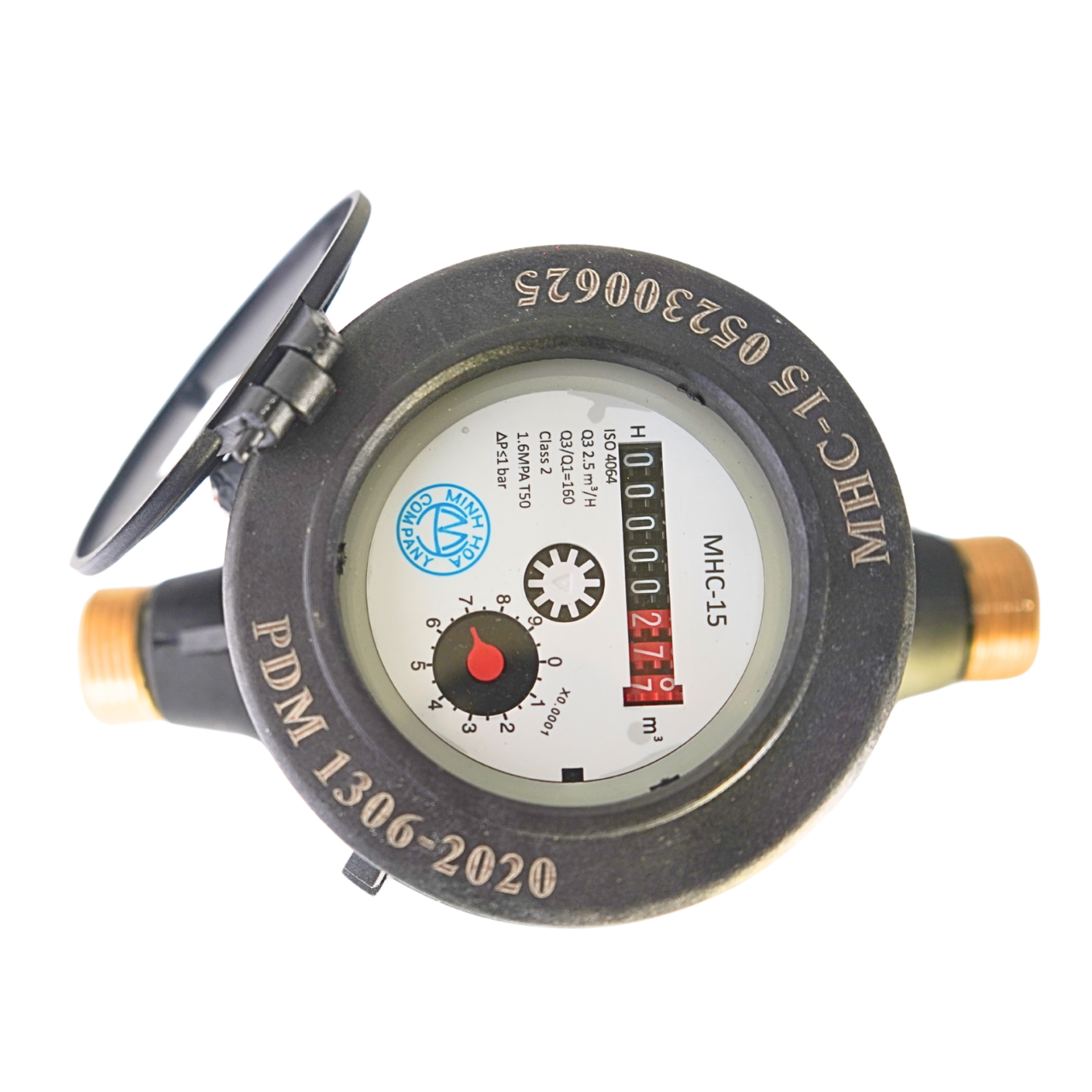 Đồng hồ thân nhựa, loại từ, đa tia, cấp 2 MHC