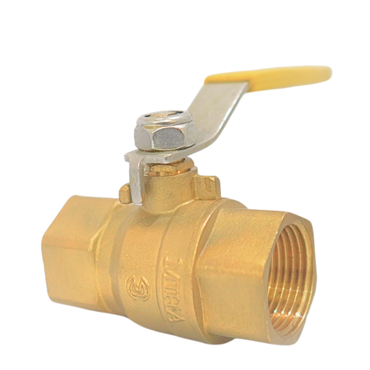 Van bi đồng gas tay gạt màu vàng MIHA-PN30