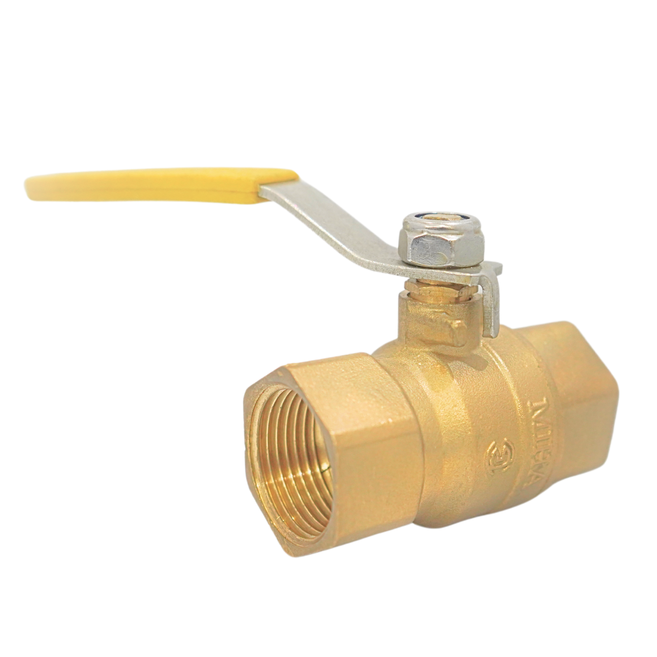 Van bi đồng gas tay gạt màu vàng MIHA-PN30