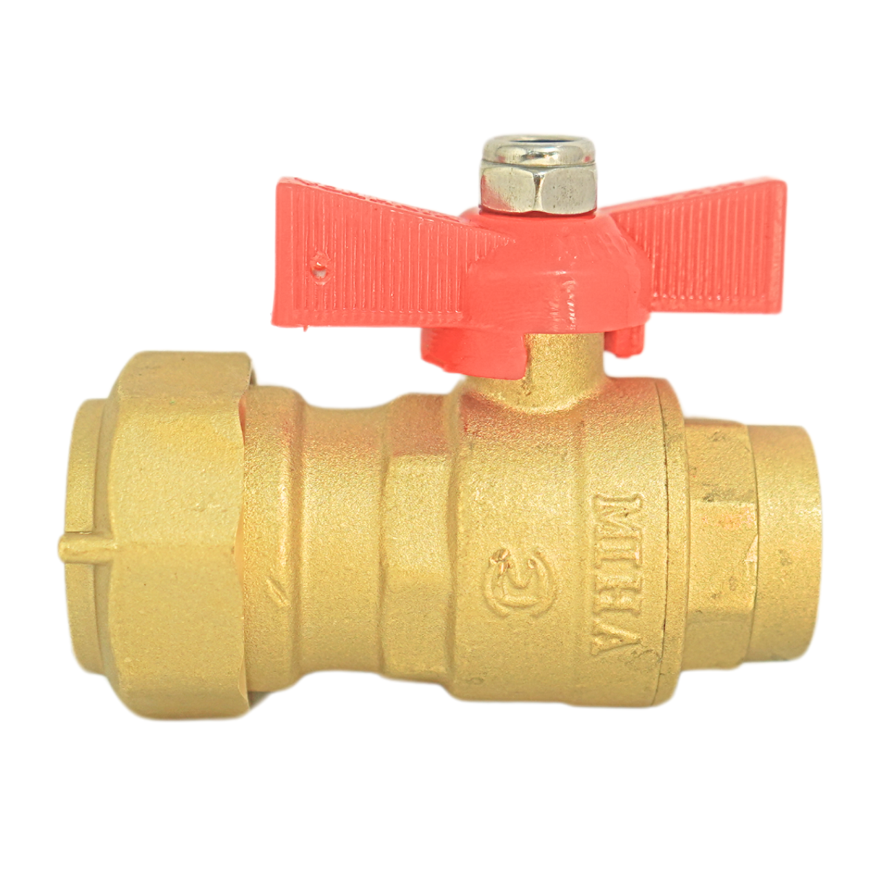 Van bi đồng liên hợp MIHA ren trong tay bướm ABS