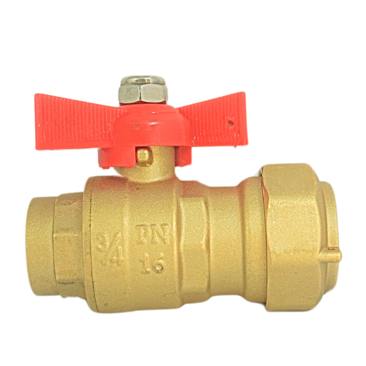 Van bi đồng liên hợp MIHA ren trong tay bướm ABS