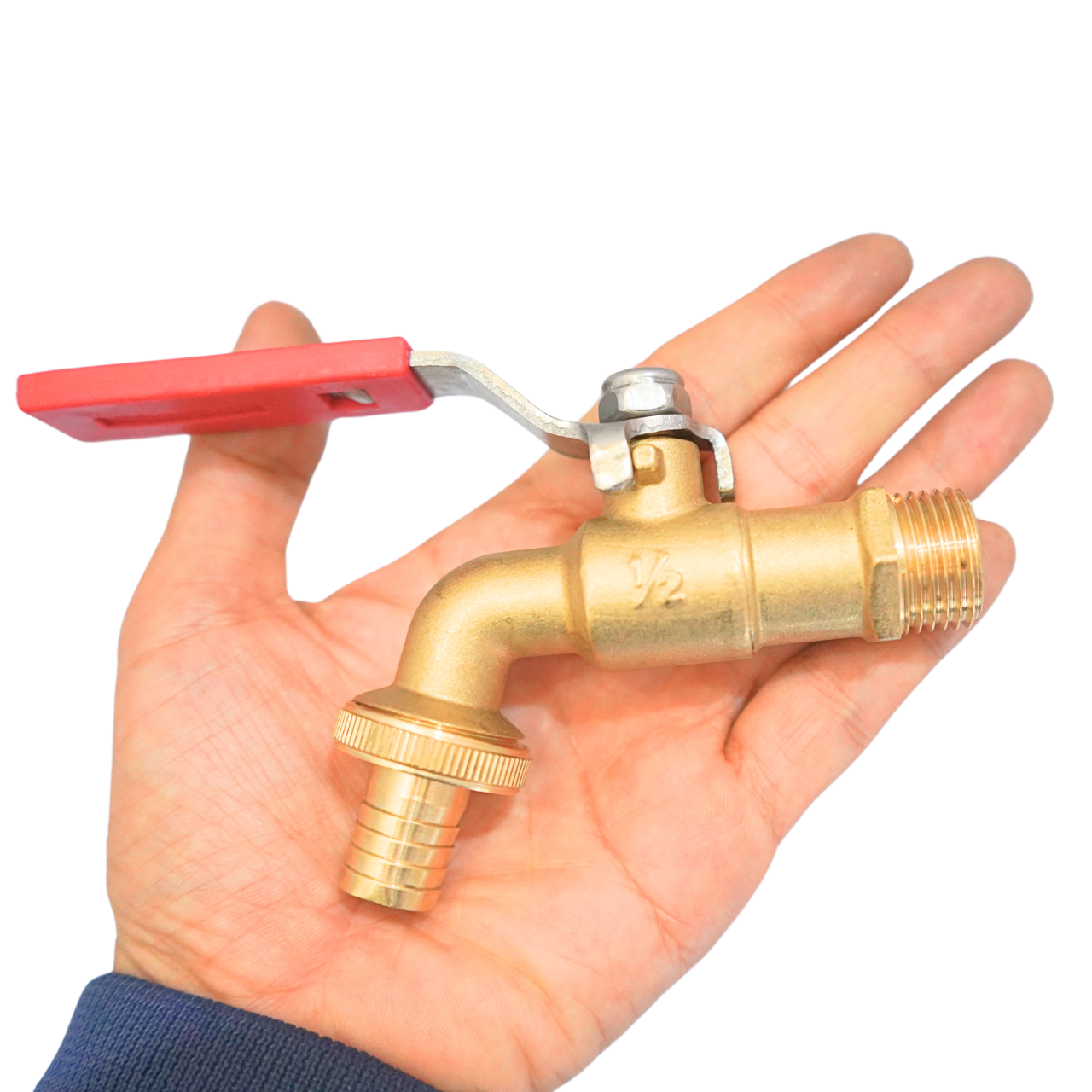 Vòi vườn đồng tay inox MIHA