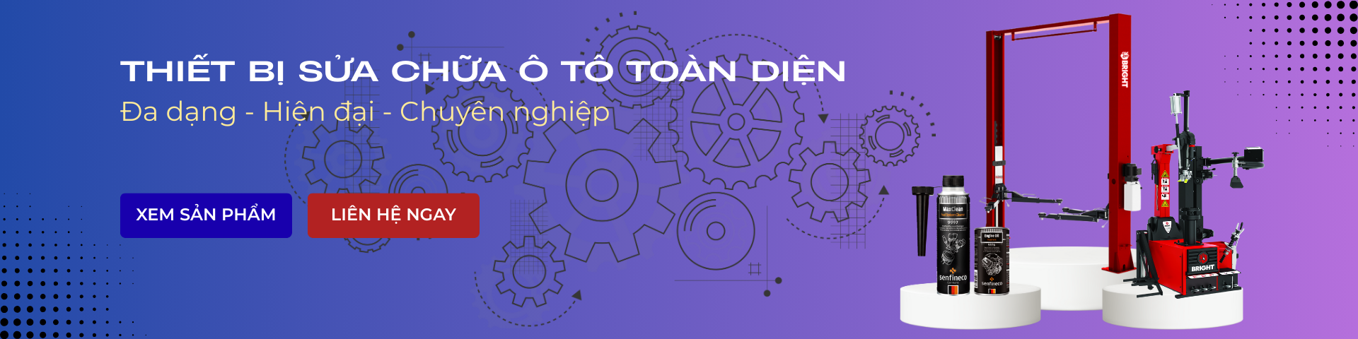 Banner chính Thiết Bị Nam Cường - Thiết bị sửa chữa ô tô toàn diện, đa dạng sản phẩm cho garage chuyên nghiệp