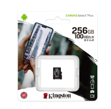 Thẻ nhớ Kingston 256GB microSD Canvas Select Plus 100R A1 C10 (SDCS2/256GBSP)