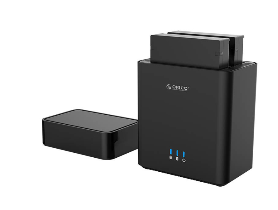 Hộp ổ cứng ORICO 3.5 inch 2 khe cắm SATA 3 USB 3.0 Type B - DS200U3
