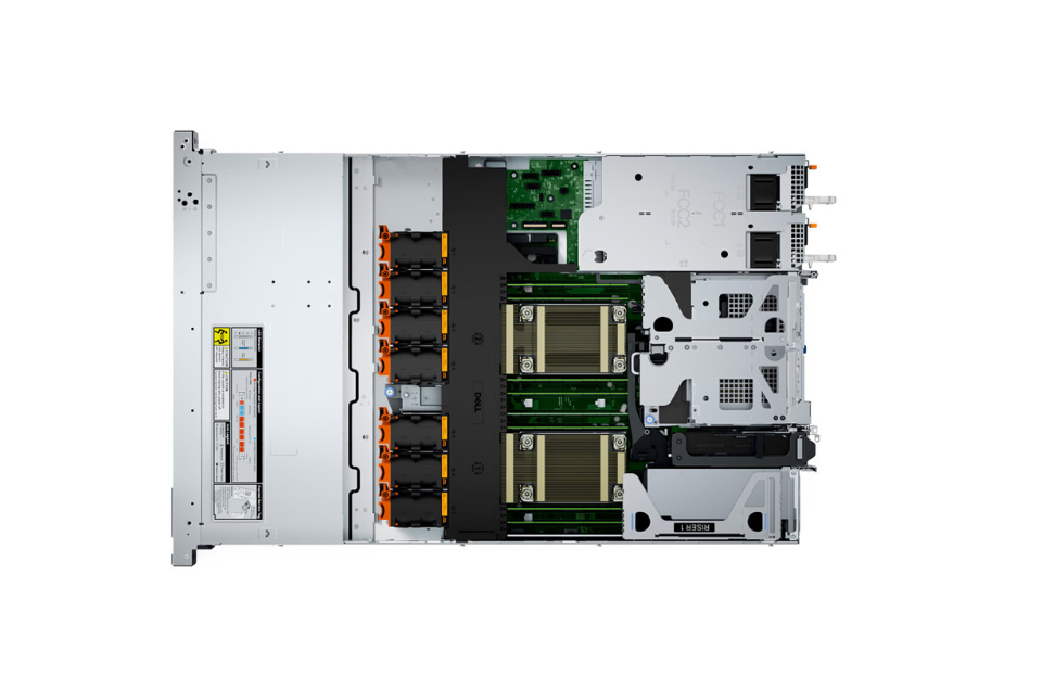 Máy chủ Dell PowerEdge R660XS 42SVRDR660-10A (Intel Xeon Silver 4510 2.4G | 2x16GB Ram | 2x1.2TB HDD | PERC H755 | BC 5720DP 1GbE LOM | BC 57414DP 10/25GbE OCP | iDRAC9, Enterprise 16G | DHP PSU 2 x 800W | 2xJumper Cord | DVD-ROM EXT | Bezel | Rails |)