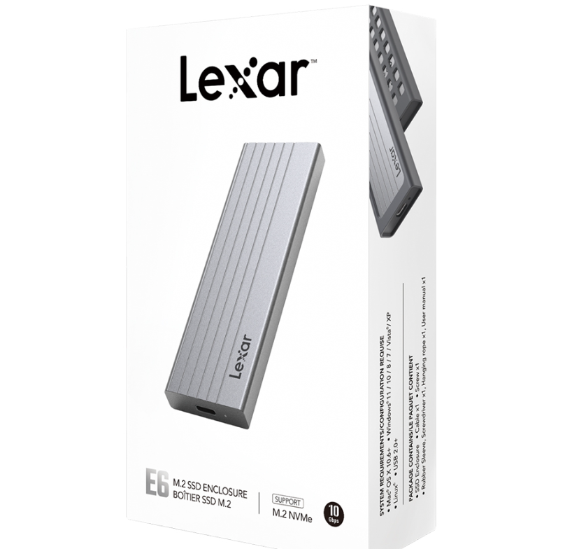 Thiết bị đựng ổ cứng SSD BOX NVME LEXAR LPAE06N-RNBNG
