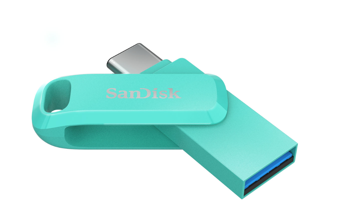 SanDisk Ultra Dual Drive Go USB3.1/Type C, 64GB, Green, Model: SDDDC3-064G-G46G