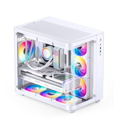 Vỏ case Jonsbo TK-3 White (ATX,Mid Tower,Màu Trắng,Kính Cong) Case Bể Cá