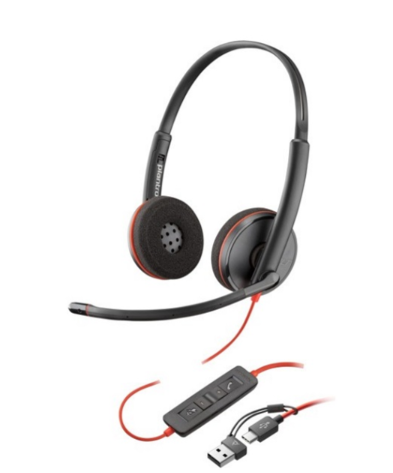 Tai nghe có dây Poly BW 3220 USB-C HS +USB-C/A (Bulk) _ 8X228A6