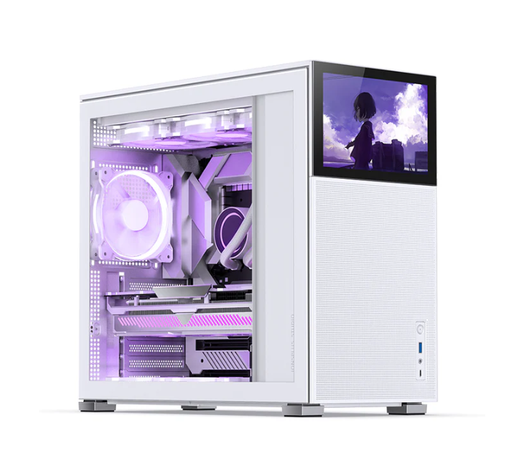 Vỏ case Jonsbo D41 MESH SC White ( Mid Tower, Màu Trắng, Màn Hình Phụ 8'')
