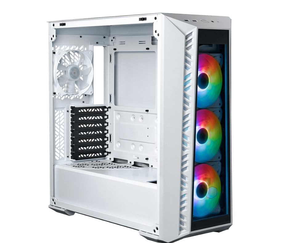 Vỏ case CoolerMaster MASTERBOX 520 WHITE (ATX, 3 Fan ARGB)