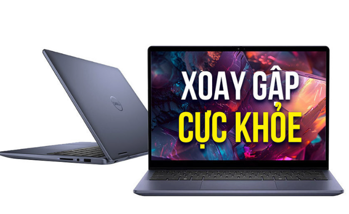 Máy tính xách tay Dell Inspiron 14 7445 ( AMD Ryzen5. 8640HS /RAM 8GB /SSD 512GB /AMD Radeon Graphics/14.0inch FHD+ Touch /Win 11 /Blue_77CF1_NK)