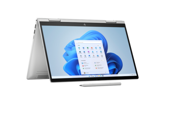 Máy tính xách tay HP Envy x360 2 in 1 14-es1023dx ( Intel Core 7. 150U/RAM 16GB/ SSD 512GB/ Intel Iris Xe Graphics/ 14.0inch FHD Touch /Win 11/ Silver_9R8R3UA)