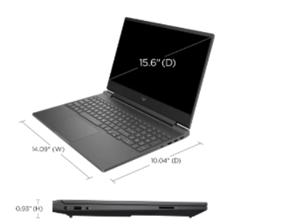 Máy tính xách tay HP Victus Gaming15-fb2063dx ( AMD Ryzen5.7535HS /RAM 8GB /SSD 512GB /AMD Radeon RX 6550M 4GB Graphics/15.6inch FHD /Win 11/Grey_9Z7L4UA_NK)