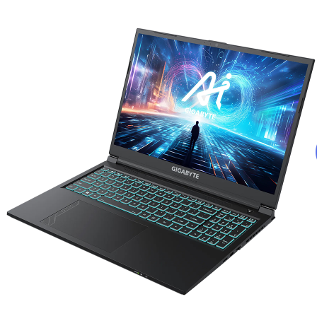 Laptop GIGABYTE G6 MF-72VN854KH (Intel Core i7-13700H | RTX 4050 | 16 inch WUXGA 165Hz | 16GB | 1TB | Win 11 | Đen)