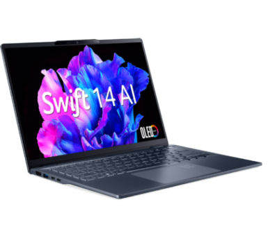 Laptop ACER Swift AI SF14-51-53P9 NX.J2KSV.002 (Intel Core Ultra 5 226V | Intel Arc Graphics 130V | 14 inch 3K OLED | 16GB | 1TB | Win 11 | Xanh)
