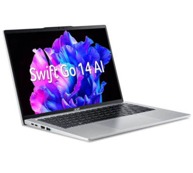 Laptop Acer Swift Go AI OLED SFG14-73-75YM NX.KSGSV.002 (Intel Core Ultra 7 processor 155H | 16GB | 512GB | Intel Arc Graphics | 14 inch 2.8K OLED | Win 11 | Bạc)