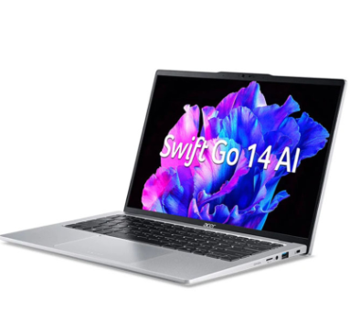 Laptop Acer Swift Go AI OLED SFG14-73-75YM NX.KSGSV.002 (Intel Core Ultra 7 processor 155H | 16GB | 512GB | Intel Arc Graphics | 14 inch 2.8K OLED | Win 11 | Bạc)