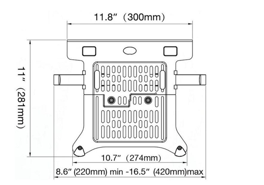 Kẹp Treo LAPTOP NORTH BAYOU FP2 ( 10 -17INCH) Dùng Chung Với Giá Đỡ Màn Hình