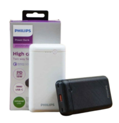 Pin sạc dự phòng hiệu Philips Slim Power bank with C Port 20000mAh