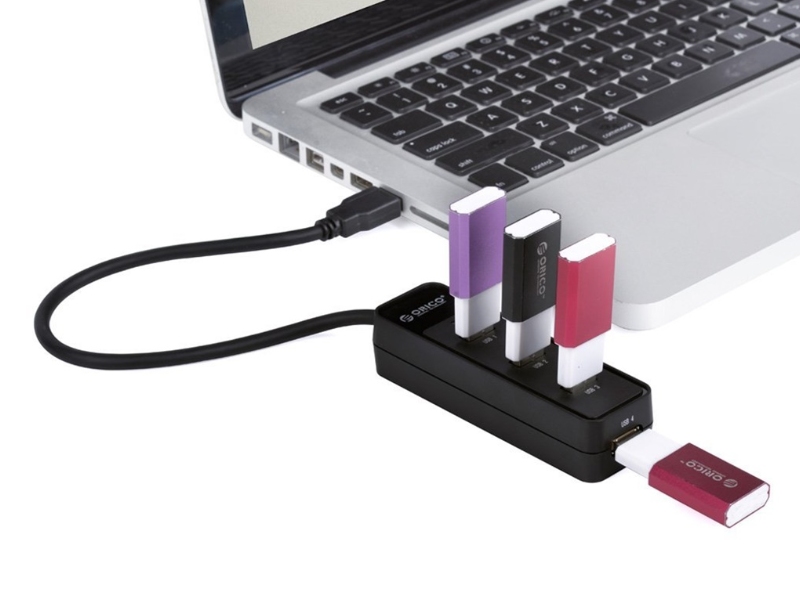 Bộ chia 4 Port USB 3.0 ORICO W5PH4-U3 - 4 cổng USB 3.0
