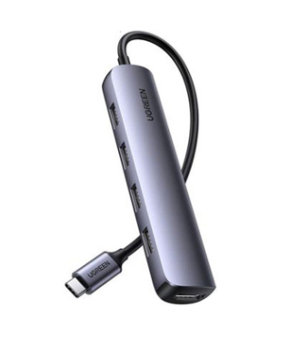 Bộ chia HUB USB 3.0 4 cổng màu xám dài 20cm Ugreen (70336)