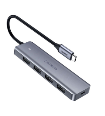 Bộ chia HUB USB 3.0 4 cổng màu xám dài 20cm Ugreen (70336)