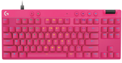Bàn phím cơ Logitech G Pro X TKL Rapid Magenta