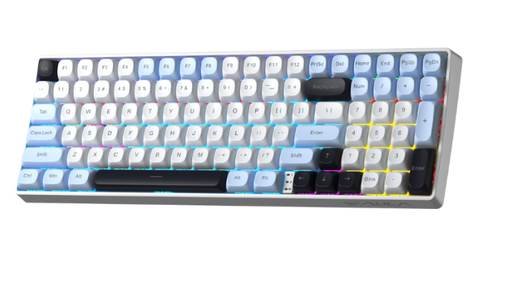 Bàn phím cơ AULA S100 Pro Glacier Blue Brown switch