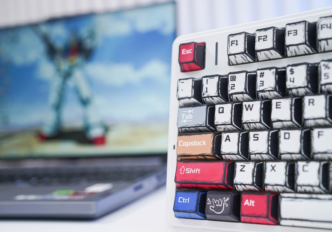 Bàn phím cơ AULA F75 3 Mode Comic Reaper switch