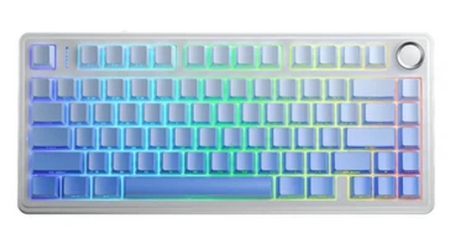 Bàn phím cơ AULA F75 White Blue Gradient Reaper switch